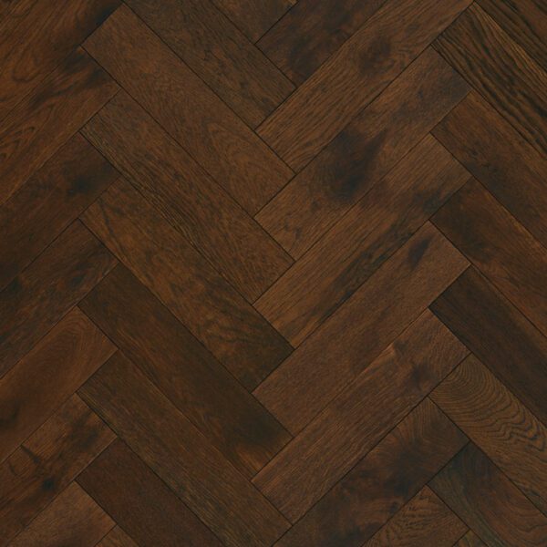 Furlong Flooring: Herringbone (14235) – Old English Brushed & UV Oiled (14/3 x 100mm)